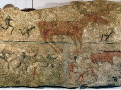 (1-17) Men Taunting a Deer?
Catalhöyük, Turkey
6,000 BCE (1-17) Men Taunting a Deer?
Catalhöyük, Turkey
6,000 BCE