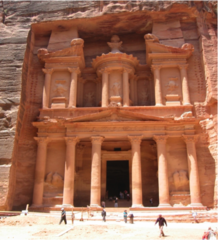 181. Petra, Jordan: Treasury and Great Temple 181. Petra, Jordan: Treasury and Great Temple