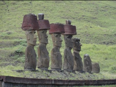 214. Maoi on platform (ahu) 214. Maoi on platform (ahu)