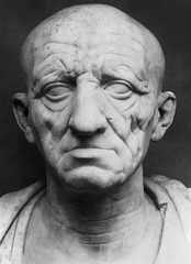 42. Head of a Roman Patrician
Location: Rome, Italy
Patron: Roman Patrician
Date: c. 75-50 B.C.E.
Culture: ?
Period/Style: Republican Roman
Medium/Material: marble
Theme(s): Politics
Form: carved to show an 42. Head of a Roman Patrician
Location: Rome, Italy
Patron: Roman Patrician
Date: c. 75-50 B.C.E.
Culture: ?
Period/Style: Republican Roman
Medium/Material: marble
Theme(s): Politics
Form: carved to show an