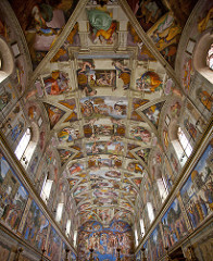 75. Sistine Chapel ceiling and altar wall frescoes 75. Sistine Chapel ceiling and altar wall frescoes