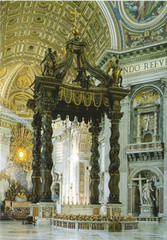 Baldacchino, Gianlorenzo Bernini, 1624-1633, Saint Peter's Rome,Italian Baroque Art Baldacchino, Gianlorenzo Bernini, 1624-1633, Saint Peter's Rome,Italian Baroque Art