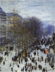 Boulevard des Capucines by Claude Monet, 1873-1874 Boulevard des Capucines by Claude Monet, 1873-1874