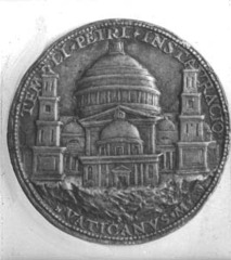 Bronze Medal of St. Peters by
Caradosso.
1506 Bronze Medal of St. Peters by
Caradosso.
1506