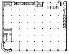 Carson, Pirie, Scott, and Company Building Plan
Louis Sullivan,1899-1903, Iron, steel, glass, terra cotta
*Form follows function*
Chicago school of architecture
Horizontal emphasis symbolizes continuous flow of floor space
Limited steel structural elements allowed for maximum window area to admit light, also used to display products
Nonsupportive role of exterior, decorative
Cast iron decorative elements transform structure into beautiful place to by beautiful things
Exterior coated in decorative terra cotta tiles, original interior very ornamented around lobby and halls
Some historical touches in the round entrance arches and heavy cornice at top of building Carson, Pirie, Scott, and Company Building Plan
Louis Sullivan,1899-1903, Iron, steel, glass, terra cotta
*Form follows function*
Chicago school of architecture
Horizontal emphasis symbolizes continuous flow of floor space
Limited steel structural elements allowed for maximum window area to admit light, also used to display products
Nonsupportive role of exterior, decorative
Cast iron decorative elements transform structure into beautiful place to by beautiful things
Exterior coated in decorative terra cotta tiles, original interior very ornamented around lobby and halls
Some historical touches in the round entrance arches and heavy cornice at top of building