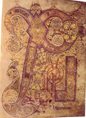 Chi-Rho-Iota Page from the Book of Kells,800,ink on vellum,Hiberno-Saxon Art Chi-Rho-Iota Page from the Book of Kells,800,ink on vellum,Hiberno-Saxon Art