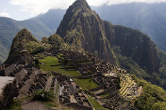 City of Machu Picchu
Central highlands, Peru. Inka. c. 1450-1540 C.E. Granite (architectural complex)
The site contains housing for elites, retainers, and maintenance staff, religious shrines, fountains, and terraces, as well as carved rock outcrops, a signature element of Inka art. City of Machu Picchu
Central highlands, Peru. Inka. c. 1450-1540 C.E. Granite (architectural complex)
The site contains housing for elites, retainers, and maintenance staff, religious shrines, fountains, and terraces, as well as carved rock outcrops, a signature element of Inka art.