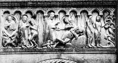 Creation and Temptation of Adam and Eve,Wiligelmo,1110,marble,Romanesque Art Creation and Temptation of Adam and Eve,Wiligelmo,1110,marble,Romanesque Art