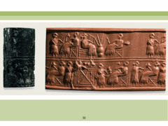 Cylinder Seal of Pu-abi. Sumerian. c. 2600. Lapis lazuli Cylinder Seal of Pu-abi. Sumerian. c. 2600. Lapis lazuli