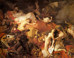 Death of Sardanapalus by Eugene Delacroix, 1827