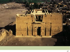 Figure 3-38 Temple of Horus, Edfu, Egypt, ca. 237 - 47 BCE. (First Millennium BCE)