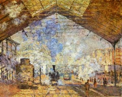 Gare St. Lazare by Claude Monet, 1877