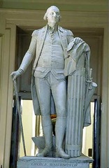 George Washington
Jean-Antoine Hudson. 1788-1792 C.E. Marble
The statue, with all of its elements, skillfully combines ancient and modern styles to illustrate both military and civilian virtues. When Houdon completed the statue, he inscribed the base simply with George Washington
Jean-Antoine Hudson. 1788-1792 C.E. Marble
The statue, with all of its elements, skillfully combines ancient and modern styles to illustrate both military and civilian virtues. When Houdon completed the statue, he inscribed the base simply with