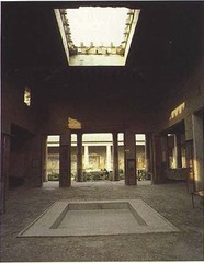 House of Vetti. Pompeii, Italy. Imperial Roman. c. second century B.C.E.; rebuilt c. 62-79 C.E. Cut stone and fresco
The House of the Vettii offers key insights into domestic architecture and interior decoration in the last days of the city of Pompeii. The house itself is architecturally significant not only because of its size but also because of the indications it gives of important changes that were underway in the design of Roman houses during the third quarter of the first century C.E. House of Vetti. Pompeii, Italy. Imperial Roman. c. second century B.C.E.; rebuilt c. 62-79 C.E. Cut stone and fresco
The House of the Vettii offers key insights into domestic architecture and interior decoration in the last days of the city of Pompeii. The house itself is architecturally significant not only because of its size but also because of the indications it gives of important changes that were underway in the design of Roman houses during the third quarter of the first century C.E.