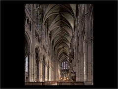 Interior of Chartres Cathedral Interior of Chartres Cathedral