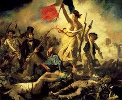 Liberty Leading the people
Eugène Delacroix. 1830 C.E. Oil on canvas
Delacroix wanted to paint July 28: Liberty Leading the People to take his own special action in the revolution and his color technique combined his intense brushstrokes to create an unforgettable canvas. Liberty Leading the people
Eugène Delacroix. 1830 C.E. Oil on canvas
Delacroix wanted to paint July 28: Liberty Leading the People to take his own special action in the revolution and his color technique combined his intense brushstrokes to create an unforgettable canvas.