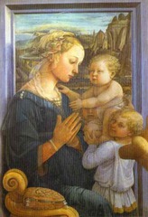 Madonna and Child with Two Angels. Fra filippo Lippi 1465 Tempera on wood Madonna and Child with Two Angels. Fra filippo Lippi 1465 Tempera on wood