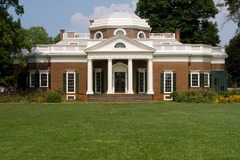 Monticello
Virginia, U.S. Thomas Jefferson (architect). 1768-1809 C.E. Brick, glass, stone, and wood
By helping to introduce classical architecture to the United States, Jefferson intended to reinforce the ideals behind the classical past: democracy, education, rationality, civic responsibility. Jefferson reinforced the symbolic nature of architecture. Monticello
Virginia, U.S. Thomas Jefferson (architect). 1768-1809 C.E. Brick, glass, stone, and wood
By helping to introduce classical architecture to the United States, Jefferson intended to reinforce the ideals behind the classical past: democracy, education, rationality, civic responsibility. Jefferson reinforced the symbolic nature of architecture.