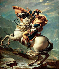 Napolean Crossing the Alps by Jacques-Louis David, 1800-1801 Napolean Crossing the Alps by Jacques-Louis David, 1800-1801