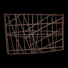 Navigation chart
Marshall Islands, Micronesia. 19th to early 20th century C.E. Wood and fiber
Slopped lines that indicate wave swell show technological advancement in society, intricate weaving Navigation chart
Marshall Islands, Micronesia. 19th to early 20th century C.E. Wood and fiber
Slopped lines that indicate wave swell show technological advancement in society, intricate weaving