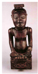 Ndop of King Mishe. Kuba peoples. Republic of Congo. 1760-1780 ce. wood Ndop of King Mishe. Kuba peoples. Republic of Congo. 1760-1780 ce. wood