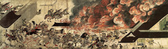 Night Attack on the Sanjo Palace. Kamakura Period, Japan. 1250-1300 ce. handscroll Night Attack on the Sanjo Palace. Kamakura Period, Japan. 1250-1300 ce. handscroll