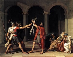 Oath of the Horatii, Jacques-Louis David, 1784, Louvre, Paris,Neoclassicism Oath of the Horatii, Jacques-Louis David, 1784, Louvre, Paris,Neoclassicism