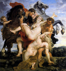 Rape of the Daughters of Leucippus by Peter Paul Rubens, 1615-1618