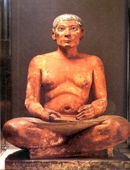 Seated Scribe, c. 2400 ,Egyptian Old Kingdom Art Seated Scribe, c. 2400 ,Egyptian Old Kingdom Art