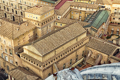 Sistine Chapel Exterior
Michelangelo, Vatican City, Italy, Ceiling frescoes 1508-1512, Altar frescoes, 1536-1541 Sistine Chapel Exterior
Michelangelo, Vatican City, Italy, Ceiling frescoes 1508-1512, Altar frescoes, 1536-1541
