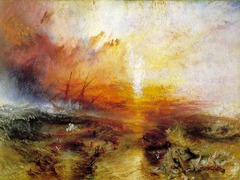 Slave Ship
Turner, 1840, Oil on Canvas
Shown at the Royal Academy in 1840 in context an excerpt from his poem Slave Ship
Turner, 1840, Oil on Canvas
Shown at the Royal Academy in 1840 in context an excerpt from his poem