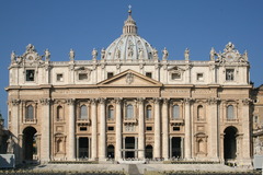 St. Peters Facade by Carlo Maderno in Vatican City, Rome
1602-1612