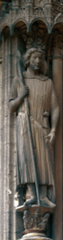 St. Theodore, South Transept Portal, Chartres Cathedral, 1230-1235, France, limestone
(High Gothic Art) St. Theodore, South Transept Portal, Chartres Cathedral, 1230-1235, France, limestone
(High Gothic Art)