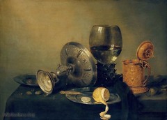 Still Life, Willem Heda, Baroque Art Still Life, Willem Heda, Baroque Art