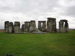 Stonehenge
Wiltshire, U.K. Neolithic Europe. c. 2500-1600 B.C.E. Sandstone
Stonehenge is a famous site know for its large circles of massive stones in a seemingly random location as well as the mystery surrounding how and why it was built. The stones are believed to be from local quarries and farther off mountains. There is also evidence of mud, wood, and ropes assisting in the construction of the site. Stonehenge
Wiltshire, U.K. Neolithic Europe. c. 2500-1600 B.C.E. Sandstone
Stonehenge is a famous site know for its large circles of massive stones in a seemingly random location as well as the mystery surrounding how and why it was built. The stones are believed to be from local quarries and farther off mountains. There is also evidence of mud, wood, and ropes assisting in the construction of the site.