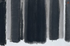 Summer Trees
Song Su-nam. 1983 C.E. Ink on paper
He wanted to show appreciation for the ancient Asian brush techniques and to redisplay/re-envoke the Asian landscape. This painting blends traditional subtle brush techniques with modern day style Summer Trees
Song Su-nam. 1983 C.E. Ink on paper
He wanted to show appreciation for the ancient Asian brush techniques and to redisplay/re-envoke the Asian landscape. This painting blends traditional subtle brush techniques with modern day style