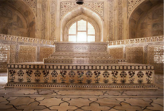 Taj Mahal Interior
Agra, India, Sonte masonry, marble with inlay of precious stones, 1632-1653
English Taj Mahal Interior
Agra, India, Sonte masonry, marble with inlay of precious stones, 1632-1653
English