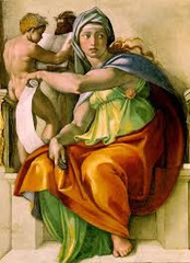 The Delphic Sibyl. Sistene chapel ceiling. Michelangelo. The Delphic Sibyl. Sistene chapel ceiling. Michelangelo.