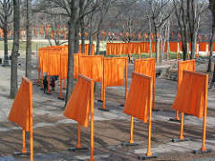 The Gates
New York City, U.S. Christo and Jeanne-Claude. 1979-2005 C.E. Mixed-media installation
he Gates remains a complex testament to two controversial topics in contemporary art: how to create meaningful public art and how art responds to and impacts our relationship with the built environment. The Gates
New York City, U.S. Christo and Jeanne-Claude. 1979-2005 C.E. Mixed-media installation
he Gates remains a complex testament to two controversial topics in contemporary art: how to create meaningful public art and how art responds to and impacts our relationship with the built environment.