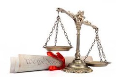 The power of the courts to rule on the constitutionality of a law. The power of the courts to rule on the constitutionality of a law.