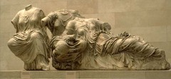 Three Goddesses, from the Parthenon, c.438-432 B.C.E., marble,Greek Classical Three Goddesses, from the Parthenon, c.438-432 B.C.E., marble,Greek Classical