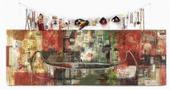 Trade (Gifts for Trading Land with White People) Jaune Quick-to-See Smith. Virginia. 1992 C.E. Oil and mixed media on canvas.
Illustrates historical and contemporary inequities between Native Americans and the United States government. Trade (Gifts for Trading Land with White People) Jaune Quick-to-See Smith. Virginia. 1992 C.E. Oil and mixed media on canvas.
Illustrates historical and contemporary inequities between Native Americans and the United States government.
