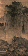 Travelers among Mountains and Streams. Fan Kuan. c 1000 ce. ink and colors on silk Travelers among Mountains and Streams. Fan Kuan. c 1000 ce. ink and colors on silk