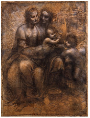 Virgin and Child with St. Anne Drawing by Leonardo Da Vinci
1501 Virgin and Child with St. Anne Drawing by Leonardo Da Vinci
1501