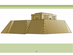 White Temple and Ziggurat
Uruk, Sumeria, ca 3500-3000 B.C.E.
Mud Bricks
Dedicated to all Sumerian deities, but Anu most important
Built so it tapers down, allowing rainwater to wash off
Sides feature geometric design
Temple on top set back and removed from populace as it was reserved for clergy/royalty
Contains multiple rooms and cella which is the most important room accessed by ruler and priest
Terrace outside temple on top for outdoor rituals
Stands out as it was on a flat terrain
Built at high place as gods would descend from heaven
4 Corners oriented towards cardinal directions White Temple and Ziggurat
Uruk, Sumeria, ca 3500-3000 B.C.E.
Mud Bricks
Dedicated to all Sumerian deities, but Anu most important
Built so it tapers down, allowing rainwater to wash off
Sides feature geometric design
Temple on top set back and removed from populace as it was reserved for clergy/royalty
Contains multiple rooms and cella which is the most important room accessed by ruler and priest
Terrace outside temple on top for outdoor rituals
Stands out as it was on a flat terrain
Built at high place as gods would descend from heaven
4 Corners oriented towards cardinal directions