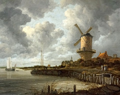 Windmill and Wijk by Jacob Van Ruisdael, 1670 Windmill and Wijk by Jacob Van Ruisdael, 1670