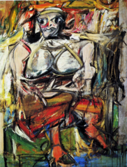 Woman, I. Willem de Kooning. 1950-1952. Oil on canvas Woman, I. Willem de Kooning. 1950-1952. Oil on canvas