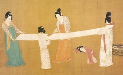 Women Combing Silk Women Combing Silk